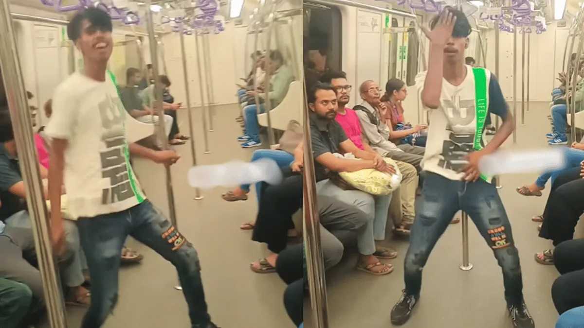 man-hilariously-dull-dance-in-kolkata-metro-reminds-netizens-of-delhi-metro-shenanigans-viral-video
